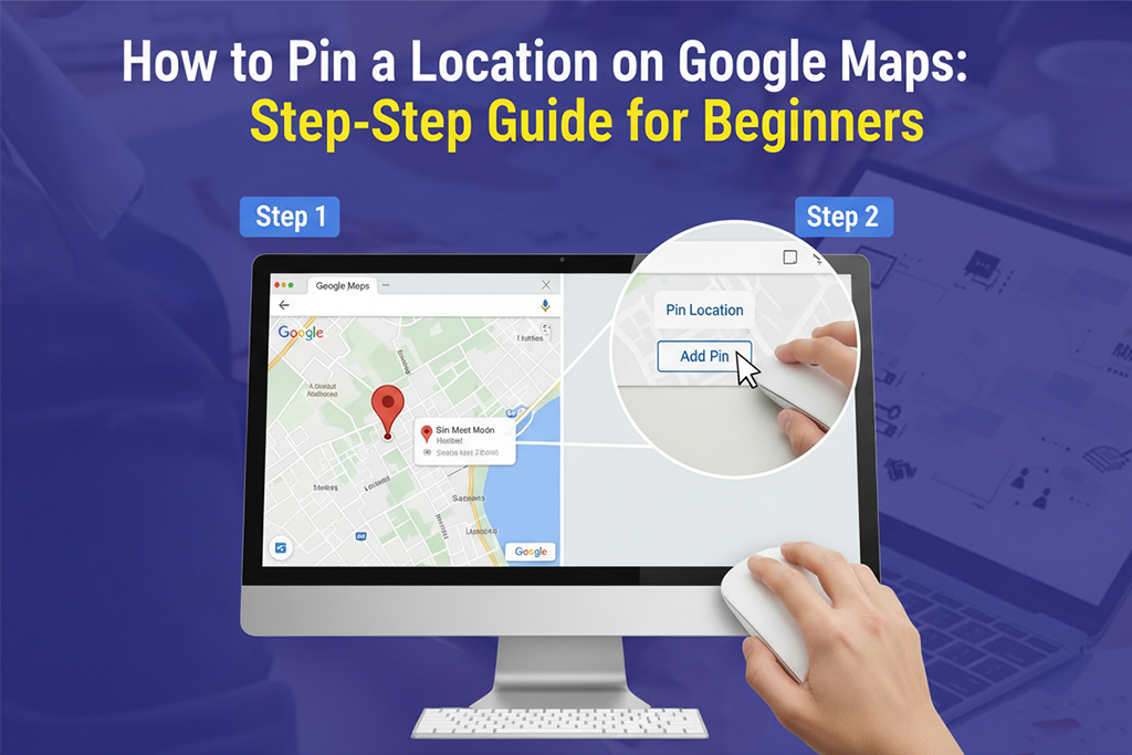 how to pin a location on google maps
